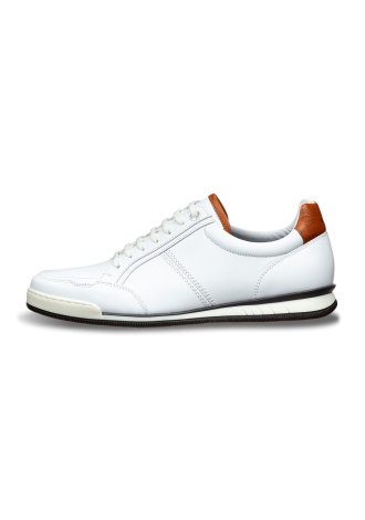 Wit gladleren Magnus sneaker