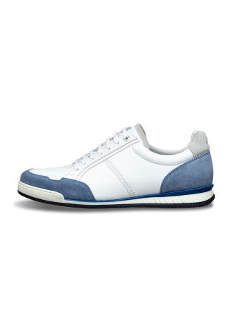 Wit combi gladleren Magnus sneaker