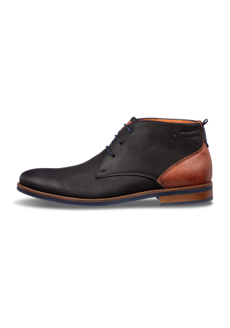 Antraciet grijs nubuck Sabinus halfhoge veterschoen