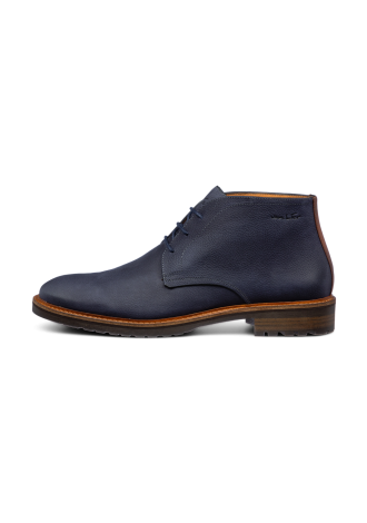 Navy nubuck Rigi halfhoge veterschoen