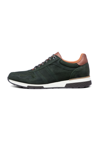 Grijs groen suède Positano sneaker