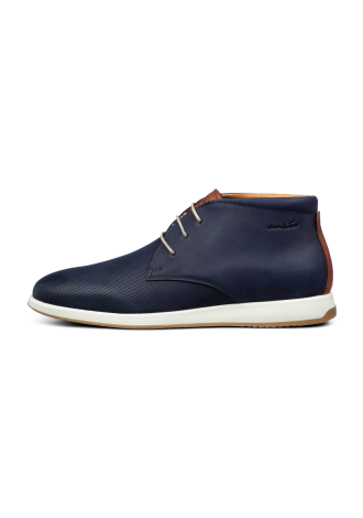 Navy Nubuck Ticino halfhoge veterschoen