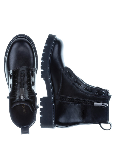 Zwart gladleren Lysa boot