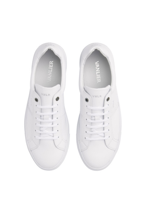 Wit gladleren Novara sneaker