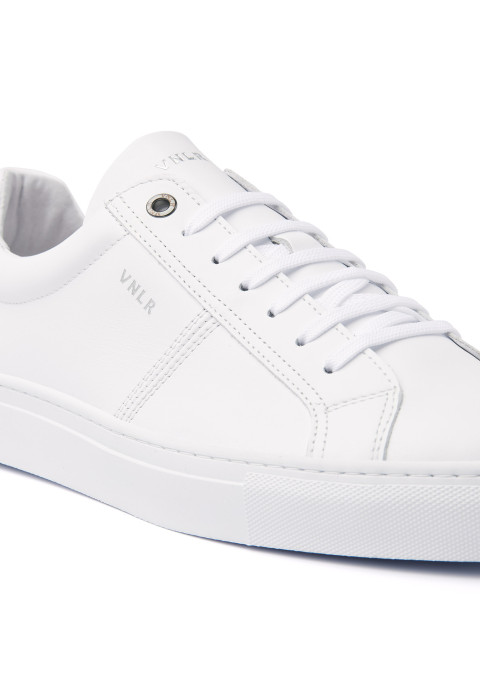 Wit gladleren Novara sneaker