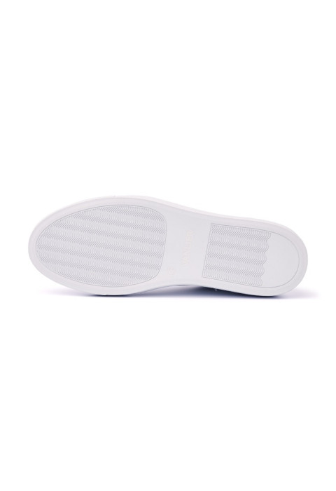 Wit gladleren Novara sneaker