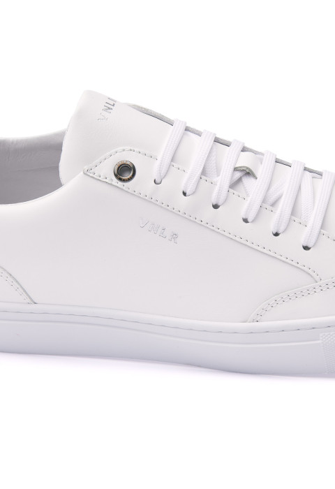 Wit gladleren Novara sneaker