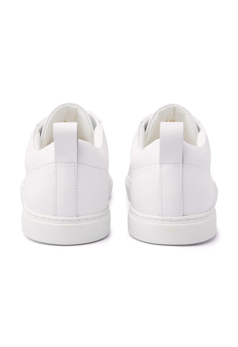 Wit gladleren Carlo sneaker