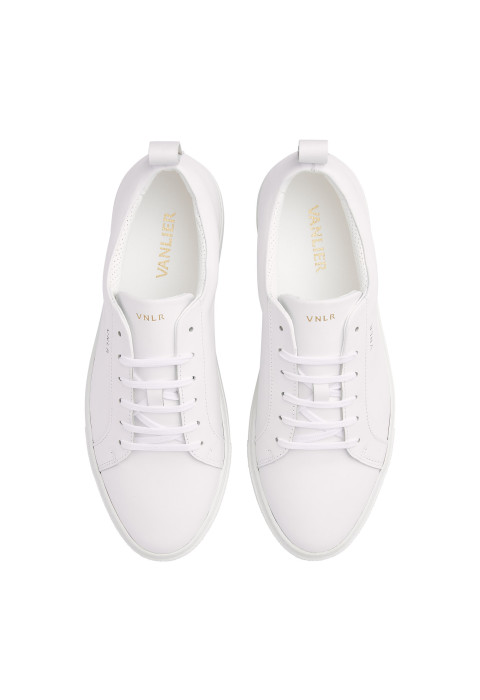Wit gladleren Carlo sneaker