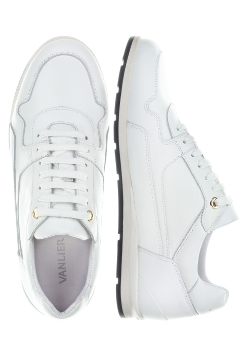 Wit gladleren Davinci sneaker