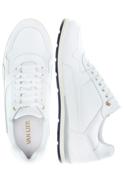 Wit gladleren Davinci sneaker