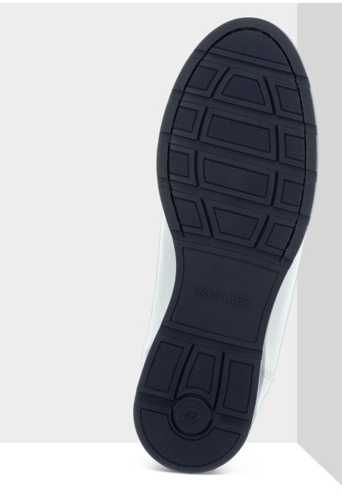 Wit gladleren Davinci sneaker
