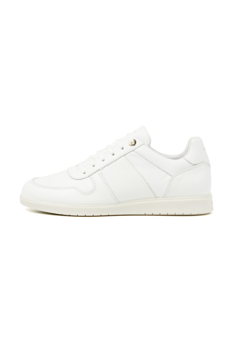 Wit gladleren Mercato sneaker