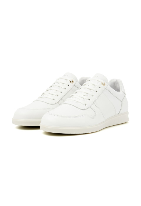 Wit gladleren Mercato sneaker