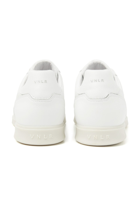 Wit gladleren Mercato sneaker