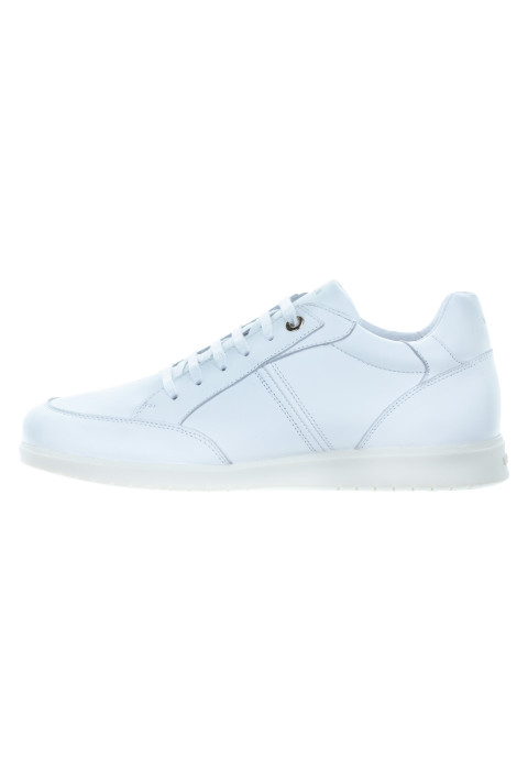 Wit gladleren Mercato sneaker