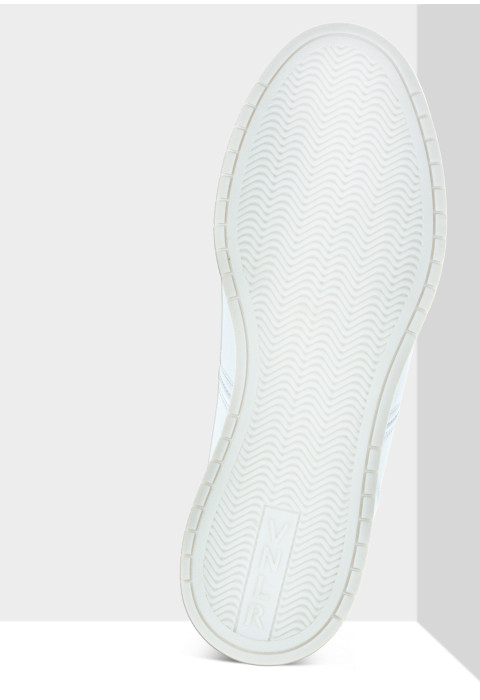 Wit gladleren Mercato sneaker