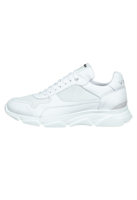 Wit combi gladleren Rock sneaker