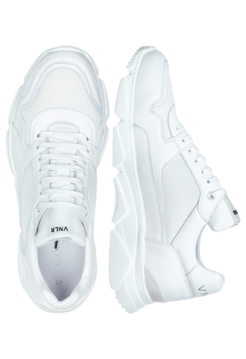 Wit combi gladleren Rock sneaker