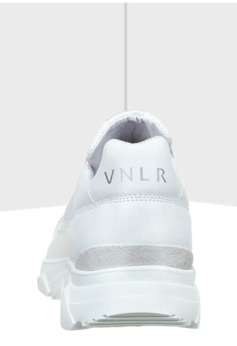 Wit combi gladleren Rock sneaker
