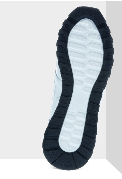 Wit gladleren Marino sneaker