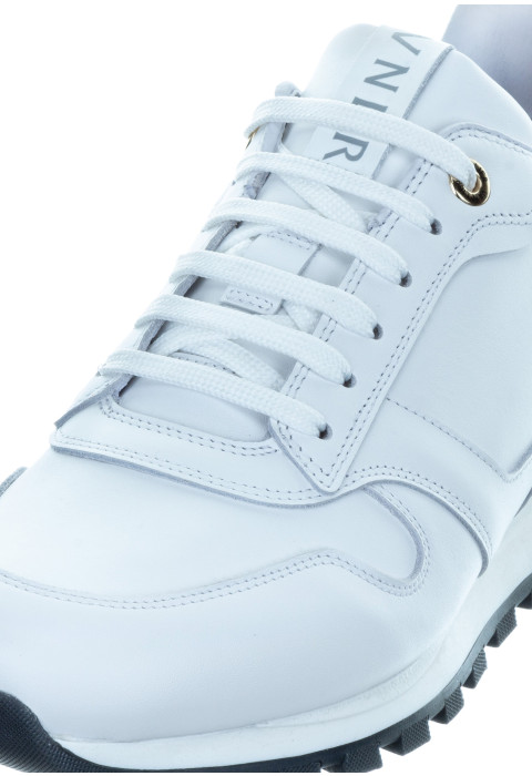 Wit gladleren Marino sneaker