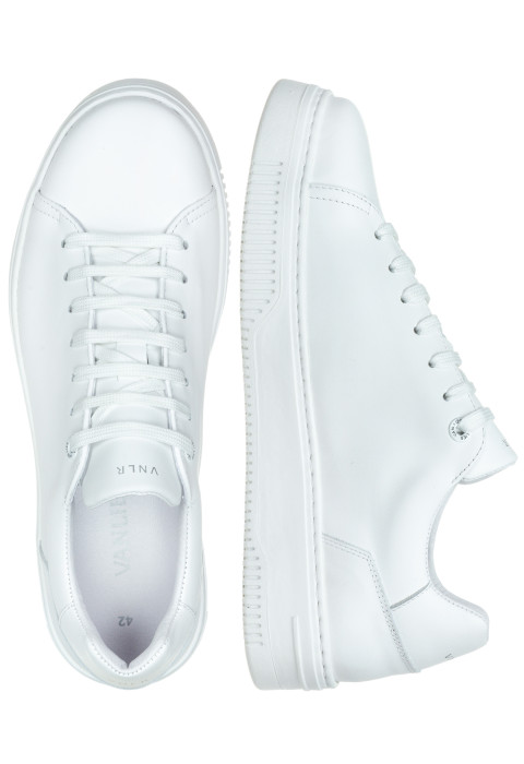 Wit gladleren Lausanne sneaker