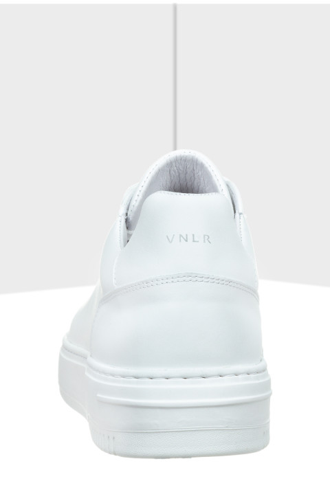 Wit gladleren Lausanne sneaker