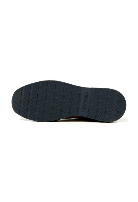 Licht cognac gladleren Positano sneaker