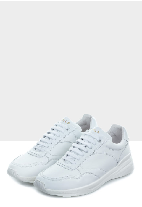 Wit gladleren Ferro sneaker