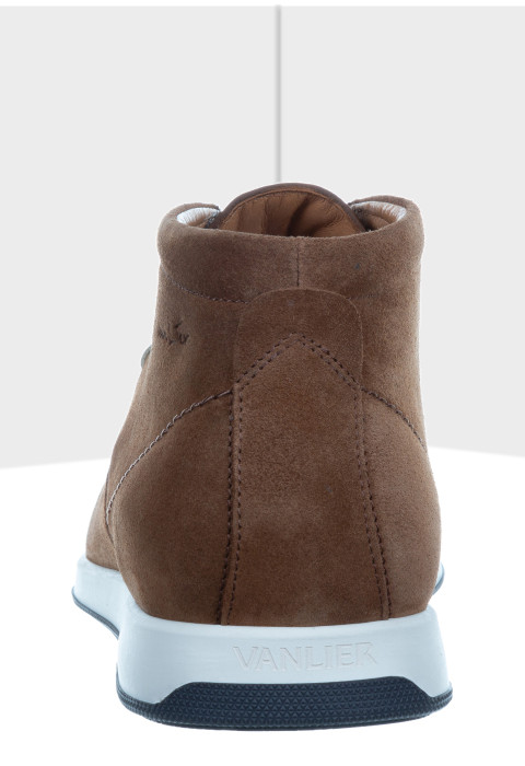 Roest cognac suède Ticino halfhoge veterschoen