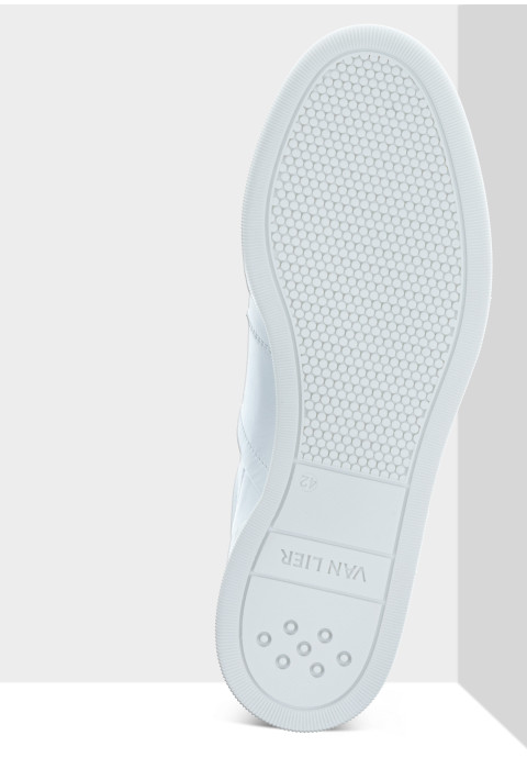 Wit gladleren Treviso sneaker