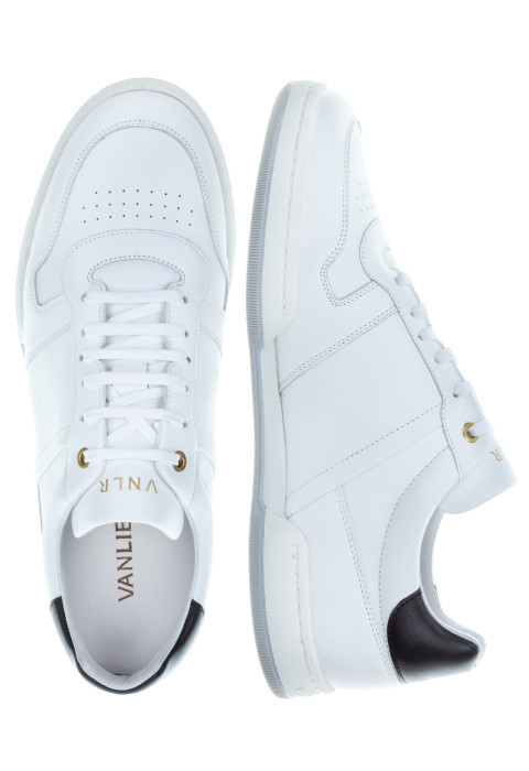 Wit combi gladleren Treviso sneaker
