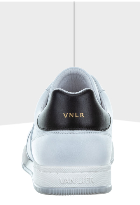 Wit combi gladleren Treviso sneaker