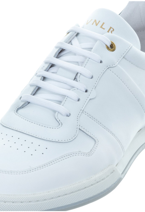 Wit combi gladleren Treviso sneaker