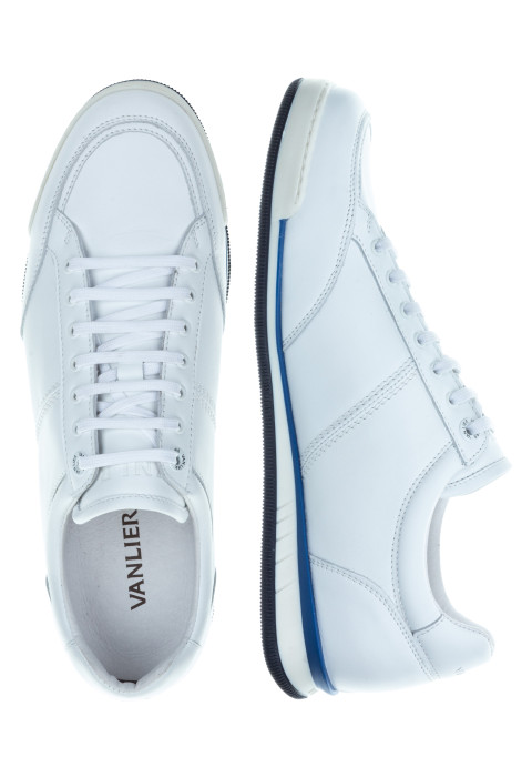 Wit gladleren Magnus sneaker