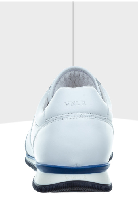 Wit gladleren Magnus sneaker