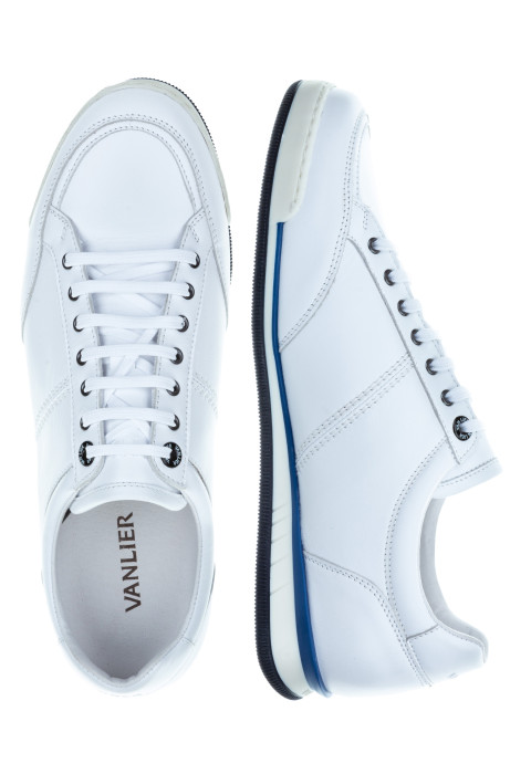 Wit gladleren Magnus sneaker