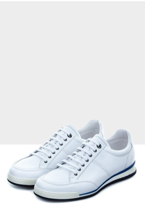 Wit gladleren Magnus sneaker