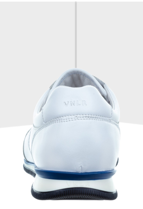 Wit gladleren Magnus sneaker
