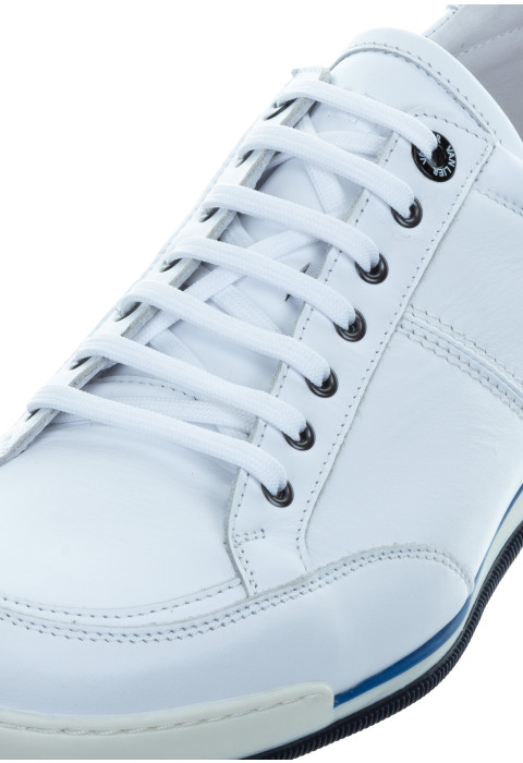 Wit gladleren Magnus sneaker