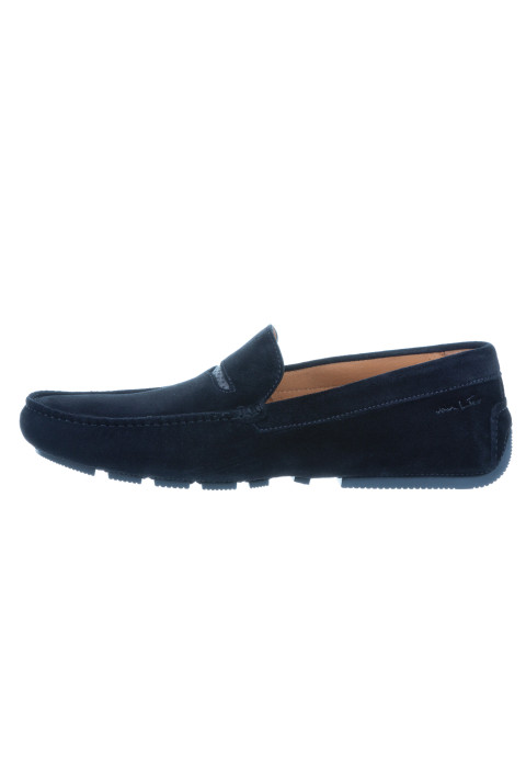 Zwart suède mocassin