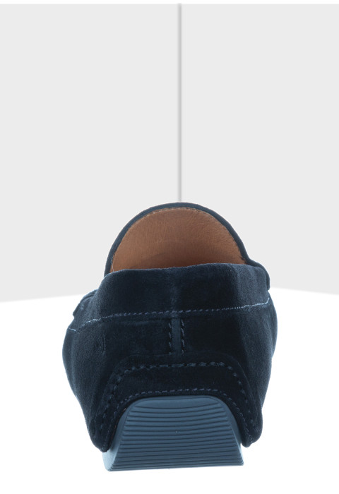Zwart suède mocassin