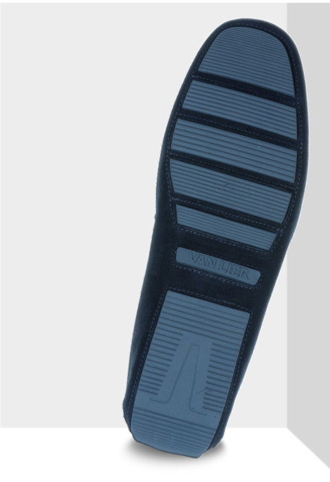 Zwart suède mocassin