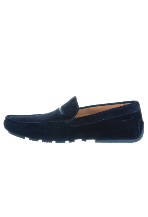 Zwart suède mocassin