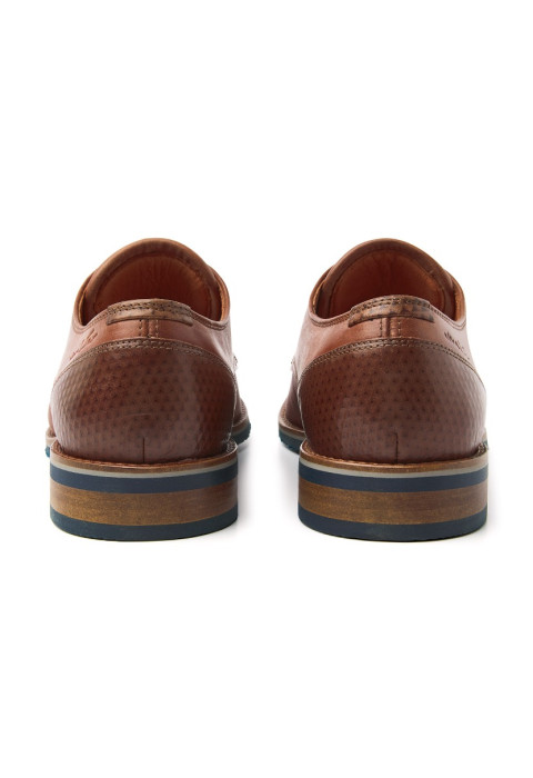 Licht cognac gladleren Amalfi veterschoen