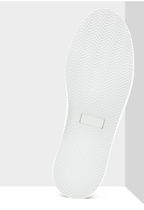 Wit gladleren Maurizio sneaker