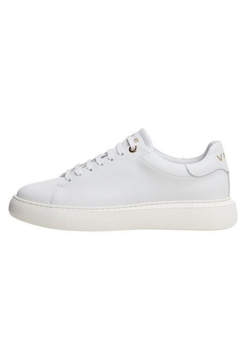 Wit gladleren Vito sneaker
