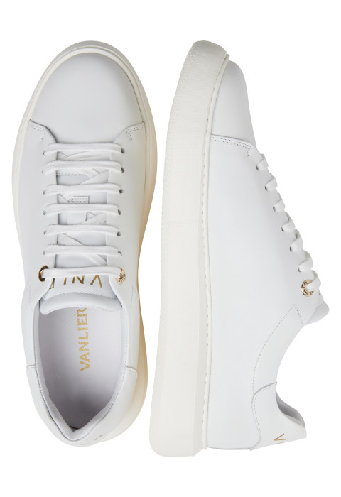 Wit gladleren Vito sneaker