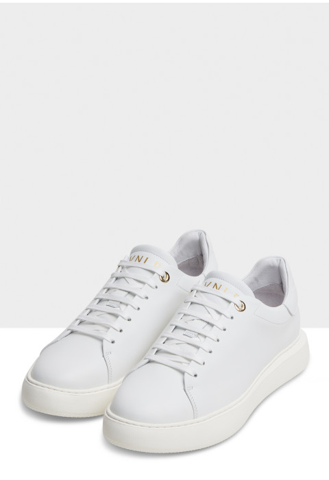 Wit gladleren Vito sneaker